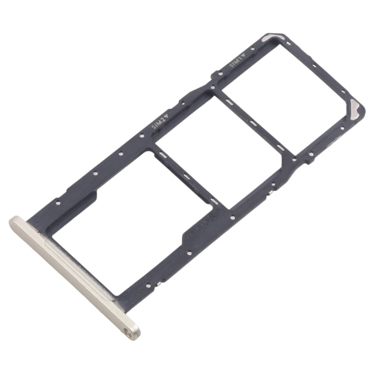 For Samsung Galaxy A06 SM-A065F Original SIM Card Tray + SIM Card Tray + Micro SD Card Tray (Gold)