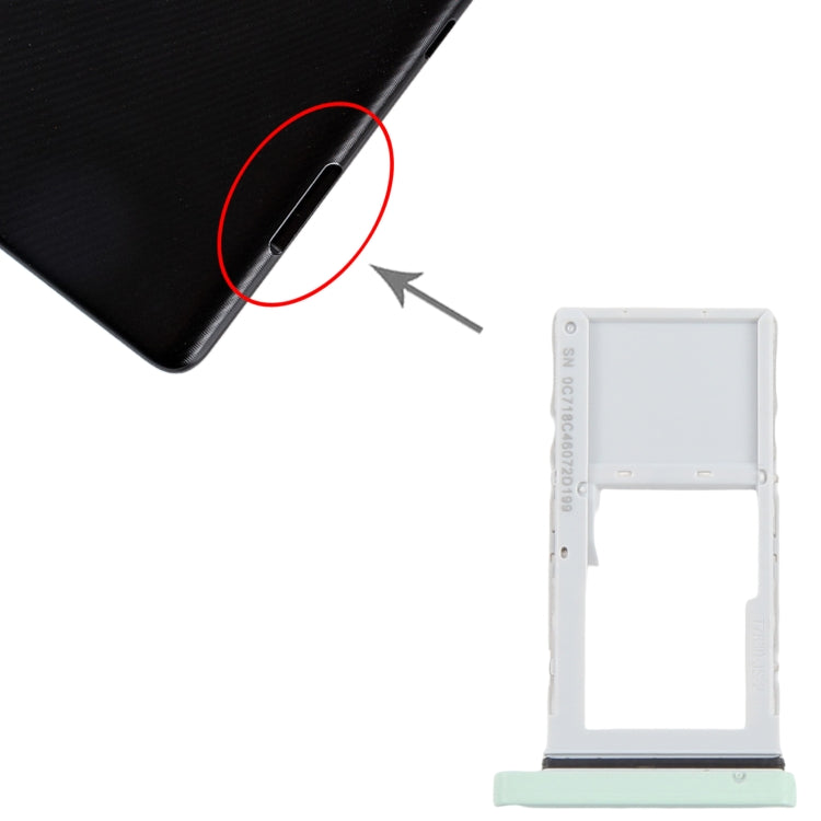 For TCL Tab 10s 4G Original Micro SD Card Tray (Green) - For TCL by PMc TechLife | Online Shopping South Africa | PMc TechLife | Buy Now Pay Later Mobicred