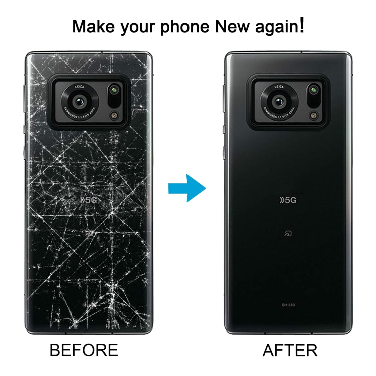 For Sharp Aquos R6 Original Battery Back Cover(Black) - For Sharp by PMC TechLife | Online Shopping South Africa | PMC TechLife | Buy Now Pay Later Mobicred