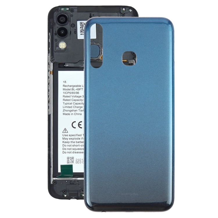 For Infinix Hot 8 Lite X650 Original Battery Back Cover(Blue) - Back Cover by PMc TechLife | Online Shopping South Africa | PMc TechLife | Buy Now Pay Later Mobicred