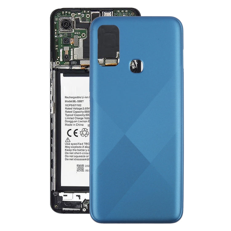 For Infinix Hot 9 Play X680 Original Battery Back Cover(Blue) - Back Cover by PMc TechLife | Online Shopping South Africa | PMc TechLife | Buy Now Pay Later Mobicred