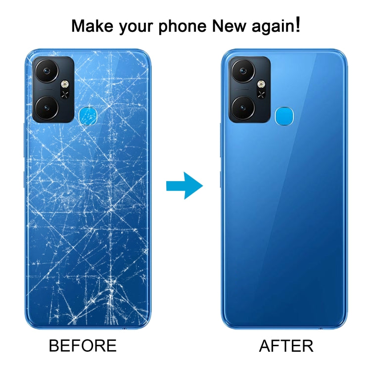 For Infinix Smart 6 Plus India X6823 Original Battery Back Cover(Blue) - Back Cover by PMc TechLife | Online Shopping South Africa | PMc TechLife | Buy Now Pay Later Mobicred