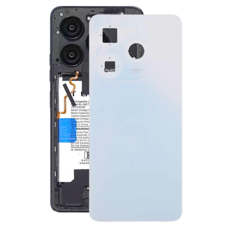 For Tecno Spark Go 2024 Original Battery Back Cover(White) - Back Cover by PMc TechLife | Online Shopping South Africa | PMc TechLife | Buy Now Pay Later Mobicred