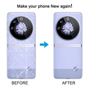 For Tecno Phantom V Flip Original Battery Back Cover(Black)