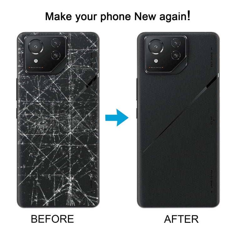 For Asus ROG Phone 8 Pro AI2401 AI2401_A Global Original Glass Battery Back Cover(Matte Black)