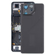 For Asus ROG Phone 8 Pro AI2401 AI2401_A Global Original Glass Battery Back Cover with Camera Frame(Matte Black) - Back Cover by PMC TechLife | Online Shopping South Africa | PMC TechLife | Buy Now Pay Later Mobicred