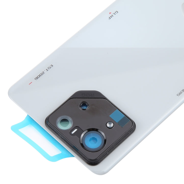For Asus ROG Phone 8 Pro AI2401 AI2401_A Global Original Glass Battery Back Cover with Camera Frame(Grey) - Back Cover by PMC TechLife | Online Shopping South Africa | PMC TechLife | Buy Now Pay Later Mobicred