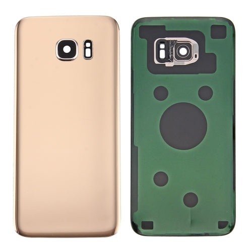 For Samsung Galaxy S7 SM-G930F Battery Back Cover with Camera Lens Cover(Gold) - free shipping - PMc TechLife - Order now!