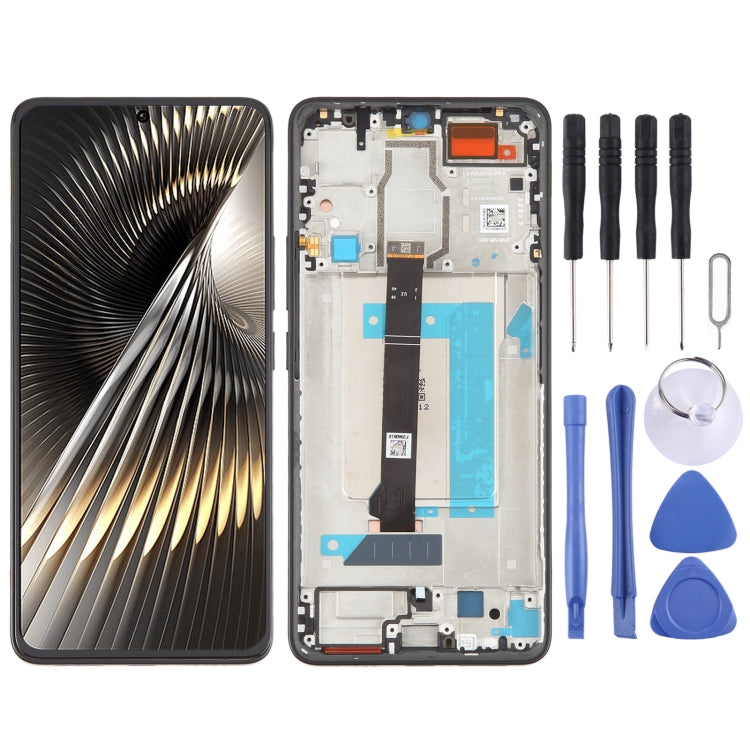 For Xiaomi Redmi Turbo 3 Original LCD Screen Digitizer Full Assembly with Frame (Black) - LCD Screen by PMC TechLife | Online Shopping South Africa | PMC TechLife | Buy Now Pay Later Mobicred