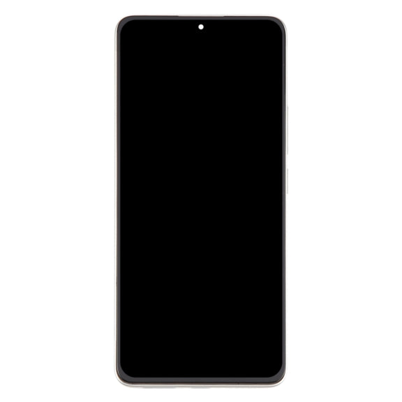 For Xiaomi Redmi Turbo 3 Original LCD Screen Digitizer Full Assembly with Frame (Silver)