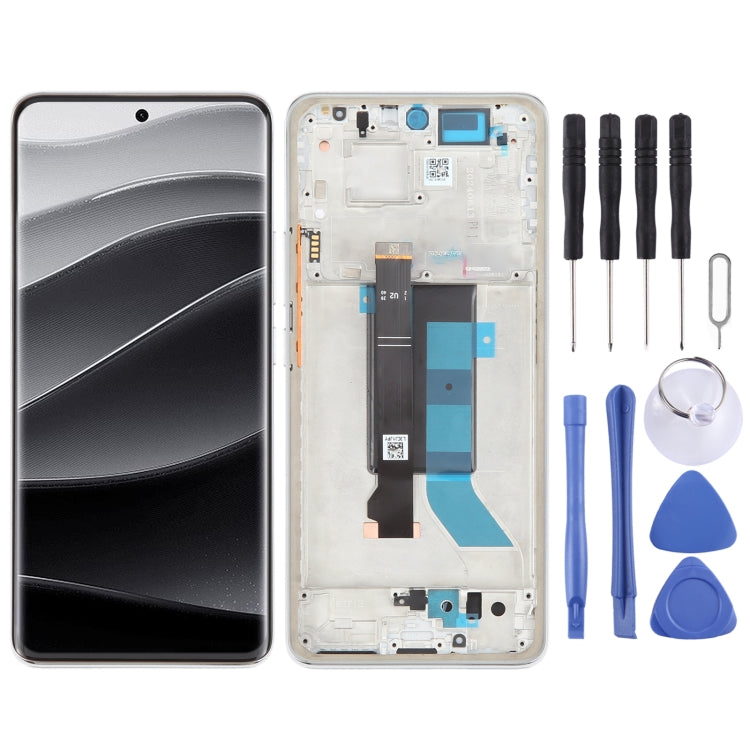 For Xiaomi Redmi Note 14 Pro+ 5G Original LCD Screen Digitizer Full Assembly with Frame (Silver) - LCD Screen by PMC TechLife | Online Shopping South Africa | PMC TechLife | Buy Now Pay Later Mobicred