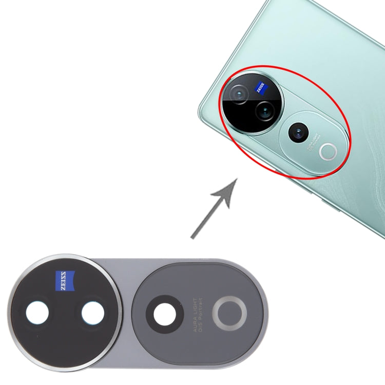 For vivo V40 Pro Original Rear Camera Lens Cover (Grey) - Camera Parts by PMc TechLife | Online Shopping South Africa | PMc TechLife | Buy Now Pay Later Mobicred