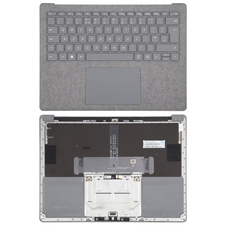 For Microsoft Surface Laptop 3 / 4 / 5 13.5 inch UK Keyboard with C Shell / Touch Board (Grey) - Microsoft Spare Parts by PMC TechLife | Online Shopping South Africa | PMC TechLife | Buy Now Pay Later Mobicred