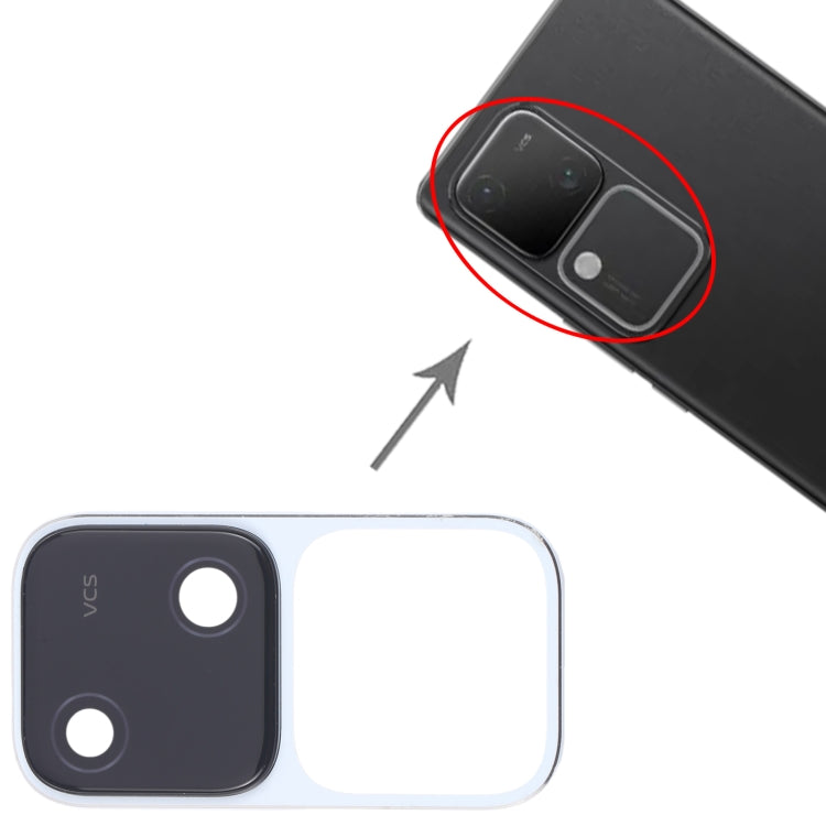For vivo S18 5G Original Rear Camera Lens Cover (White)