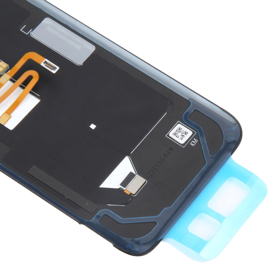 For Asus ROG Phone 6 AI2201-C AI2201-F Glass Battery Back Cover with NFC/Light Cable(Black Red)
