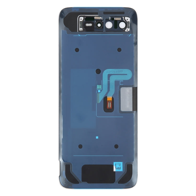 For Asus ROG Phone 6 Pro AI2201-D Glass Battery Back Cover with NFC/LCD(White) - Back Cover by PMC TechLife | Online Shopping South Africa | PMC TechLife | Buy Now Pay Later Mobicred