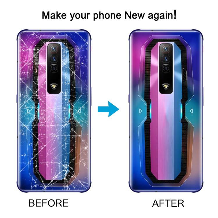 For ZTE nubia Red Magic 7 NX679J Glass Battery Back Cover(Black) - For ZTE by PMC TechLife | Online Shopping South Africa | PMC TechLife | Buy Now Pay Later Mobicred