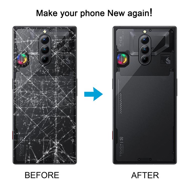 For ZTE nubia Red Magic 8S Pro NX729J Glass Battery Back Cover (Transparent) - For ZTE by PMC TechLife | Online Shopping South Africa | PMC TechLife | Buy Now Pay Later Mobicred