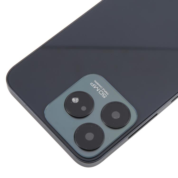 For ZTE Axon 50 Lite 8050 Glass Battery Back Cover with Middle Frame / Camera Lens Cover(Black)