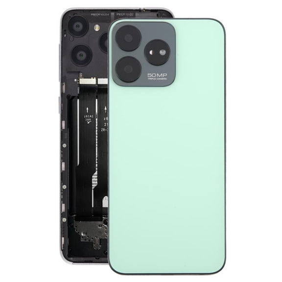 For ZTE Axon 50 Lite 8050 Glass Battery Back Cover with Middle Frame / Camera Lens Cover(Green)