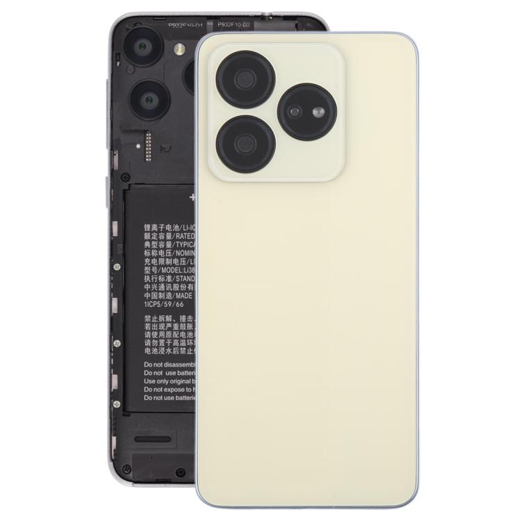 For ZTE Axon 60 Lite Z2356 Glass Battery Back Cover with Middle Frame / Camera Lens Cover(Gold) - For ZTE by PMC TechLife | Online Shopping South Africa | PMC TechLife | Buy Now Pay Later Mobicred