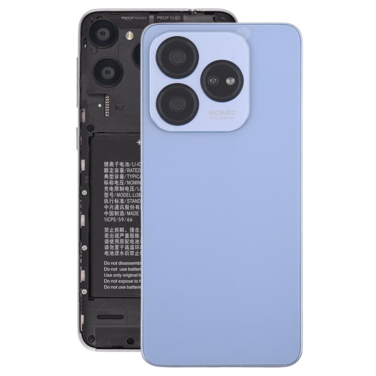 For ZTE Axon 60 Lite Z2356 Glass Battery Back Cover with Middle Frame / Camera Lens Cover(Purple) - For ZTE by PMC TechLife | Online Shopping South Africa | PMC TechLife | Buy Now Pay Later Mobicred