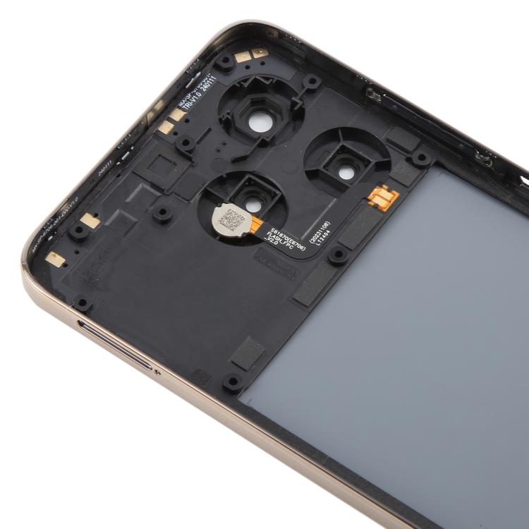 For ZTE Axon 60 / V60 Z2356 Glass Battery Back Cover with Middle Frame / Camera Lens Cover(Black) - For ZTE by PMC TechLife | Online Shopping South Africa | PMC TechLife | Buy Now Pay Later Mobicred