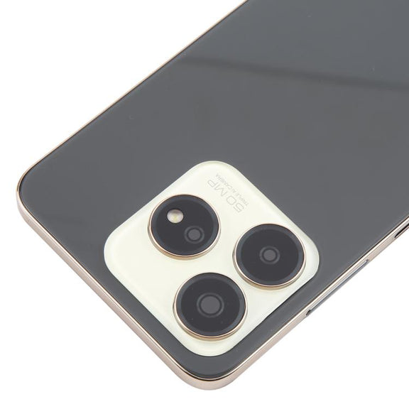 For ZTE Axon 60 / V60 Z2356 Glass Battery Back Cover with Middle Frame / Camera Lens Cover(Black)