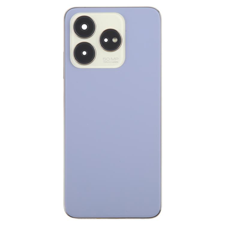 For ZTE Axon 60 / V60 Z2356 Glass Battery Back Cover with Middle Frame / Camera Lens Cover(Purple)