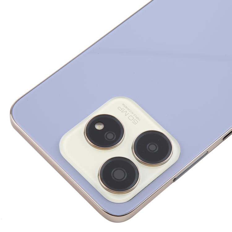 For ZTE Axon 60 / V60 Z2356 Glass Battery Back Cover with Middle Frame / Camera Lens Cover(Purple) - For ZTE by PMC TechLife | Online Shopping South Africa | PMC TechLife | Buy Now Pay Later Mobicred