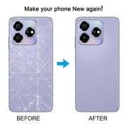 For ZTE Axon 60 / V60 Z2356 Glass Battery Back Cover with Middle Frame / Camera Lens Cover(Gold)