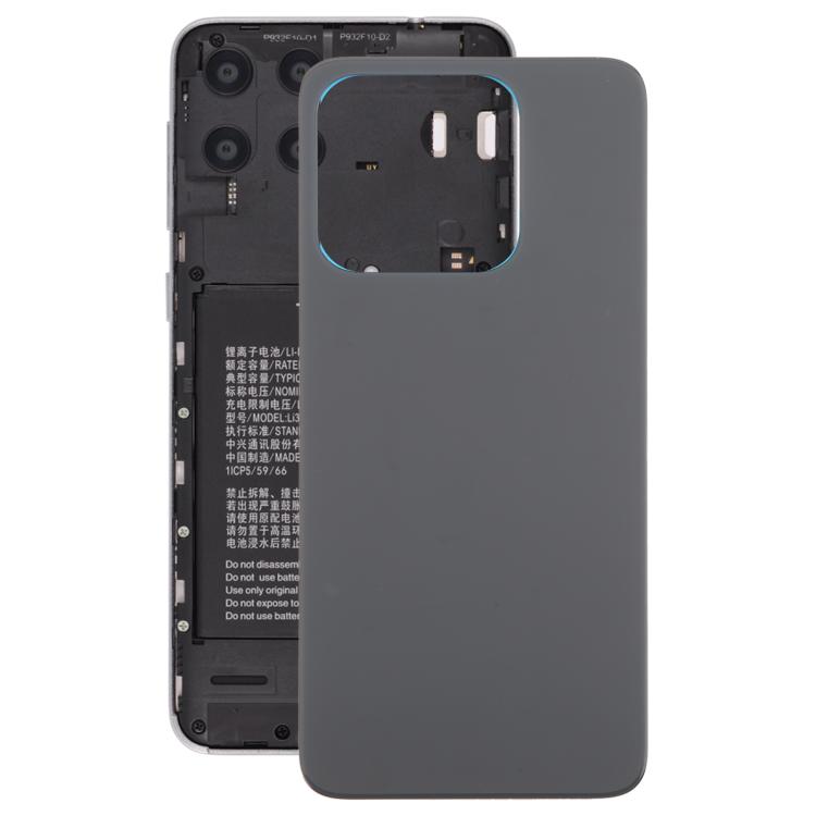 For ZTE Axon 60 / V60 Z2356 Glass Battery Back Cover with Adhesive(Black) - For ZTE by PMC TechLife | Online Shopping South Africa | PMC TechLife | Buy Now Pay Later Mobicred