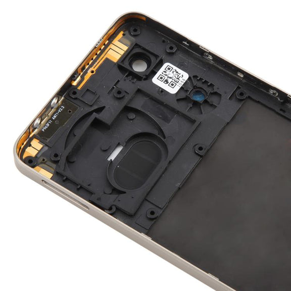 For ZTE nubia Music Z2353 Glass Battery Back Cover with Middle Frame / Camera Lens Cover(Yellow)