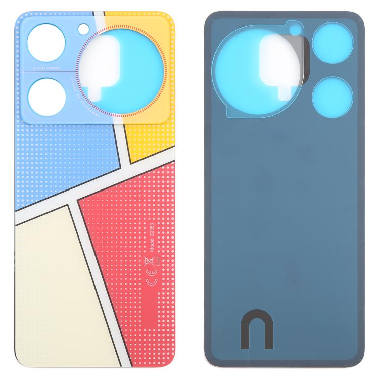 For ZTE nubia Music Z2353 Glass Battery Back Cover with Adhesive(Multicolour) - For ZTE by PMC TechLife | Online Shopping South Africa | PMC TechLife | Buy Now Pay Later Mobicred