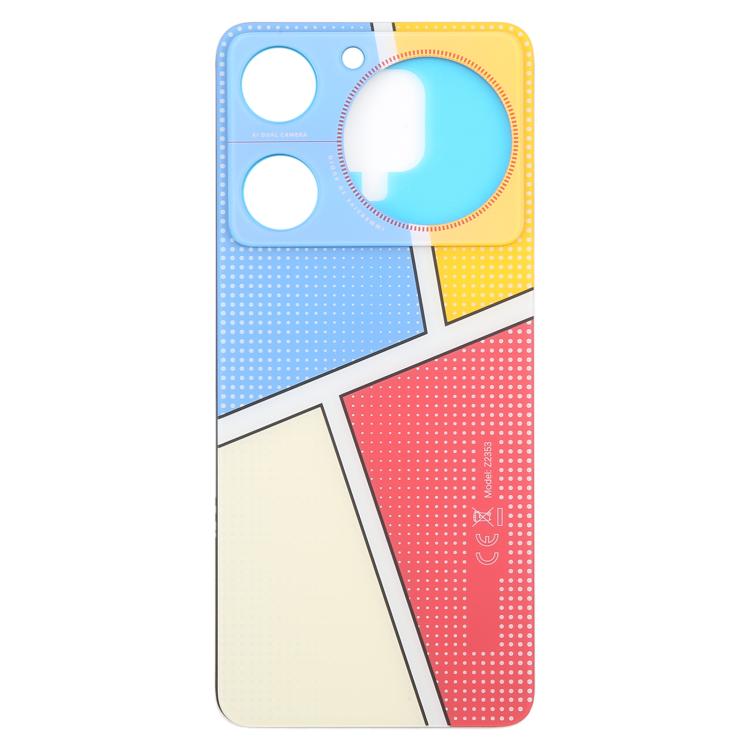 For ZTE nubia Music Z2353 Glass Battery Back Cover with Adhesive(Multicolour) - For ZTE by PMC TechLife | Online Shopping South Africa | PMC TechLife | Buy Now Pay Later Mobicred