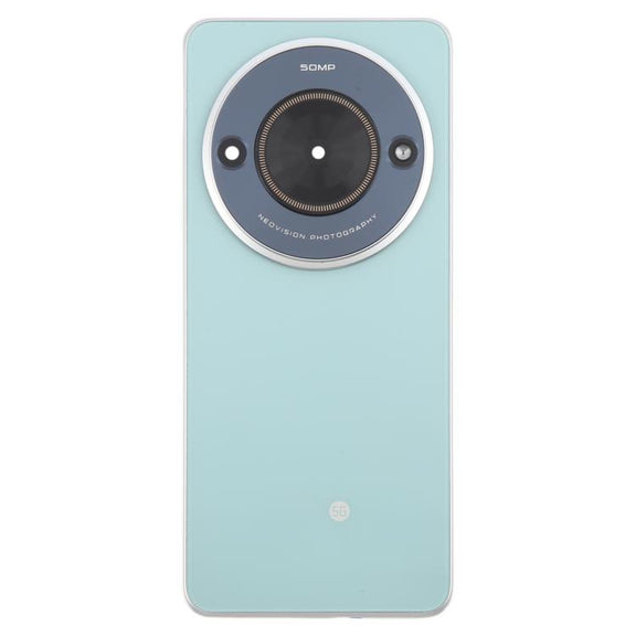 For ZTE Blade A75 5G Z2357N / Blade V60 Smart Glass Battery Back Cover with Middle Frame / Camera Lens Cover(Green)