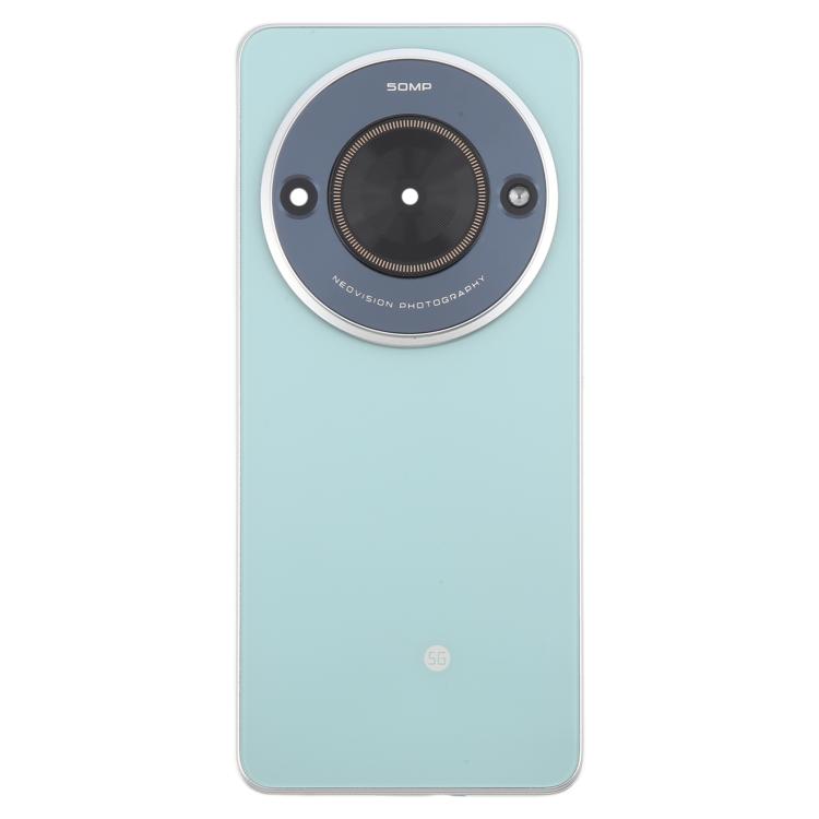 For ZTE Blade A75 5G Z2357N / Blade V60 Smart Glass Battery Back Cover with Middle Frame / Camera Lens Cover(Green)