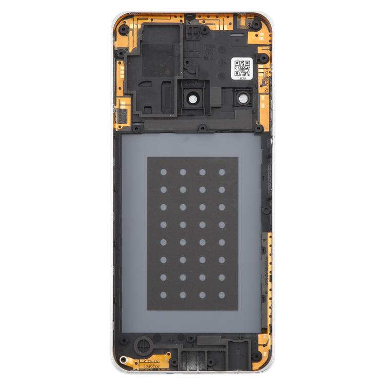 For ZTE Blade A75 5G Z2357N / Blade V60 Smart Glass Battery Back Cover with Middle Frame / Camera Lens Cover(Green)