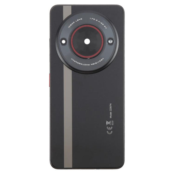 For ZTE nubia Focus Glass Battery Back Cover with Middle Frame / Camera Lens Cover(Black)