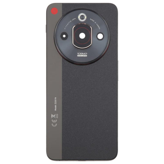 For ZTE nubia Focus Pro Z2351N Glass Battery Back Cover with Middle Frame / Camera Lens Cover(Black)