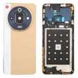 For ZTE nubia Focus Pro Z2351N Leather Battery Back Cover with Middle Frame / Camera Lens Cover(Gold) - For ZTE by PMC TechLife | Online Shopping South Africa | PMC TechLife | Buy Now Pay Later Mobicred