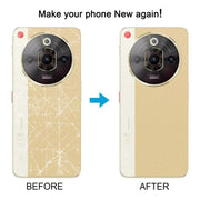 For ZTE nubia Focus Pro Z2351N Leather Battery Back Cover with Middle Frame / Camera Lens Cover(Gold)