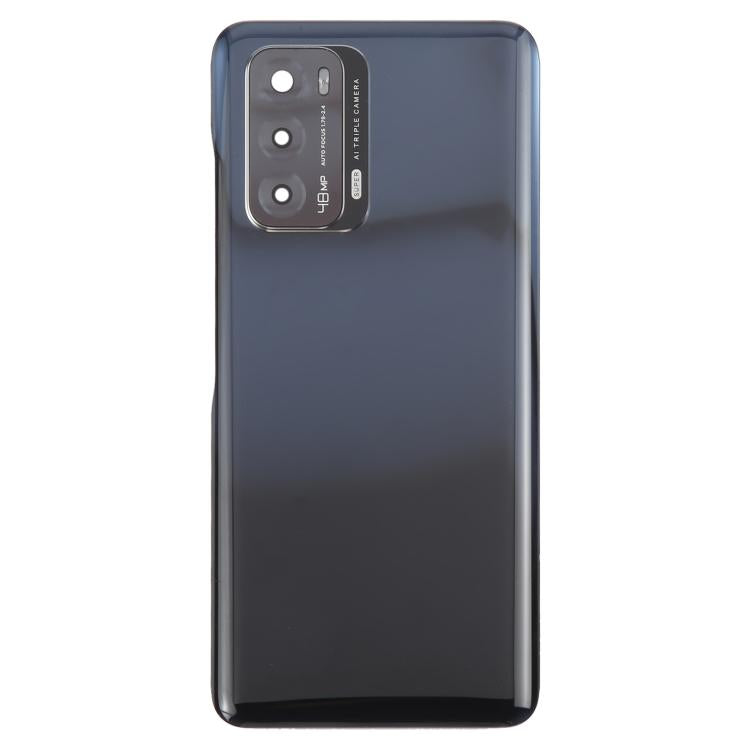 For ZTE Blade V40 Battery Back Cover with Adhesive / Camera Lens Cover(Black) - For ZTE by PMC TechLife | Online Shopping South Africa | PMC TechLife | Buy Now Pay Later Mobicred