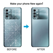 For ZTE Blade V40 Battery Back Cover with Adhesive / Camera Lens Cover(Black)