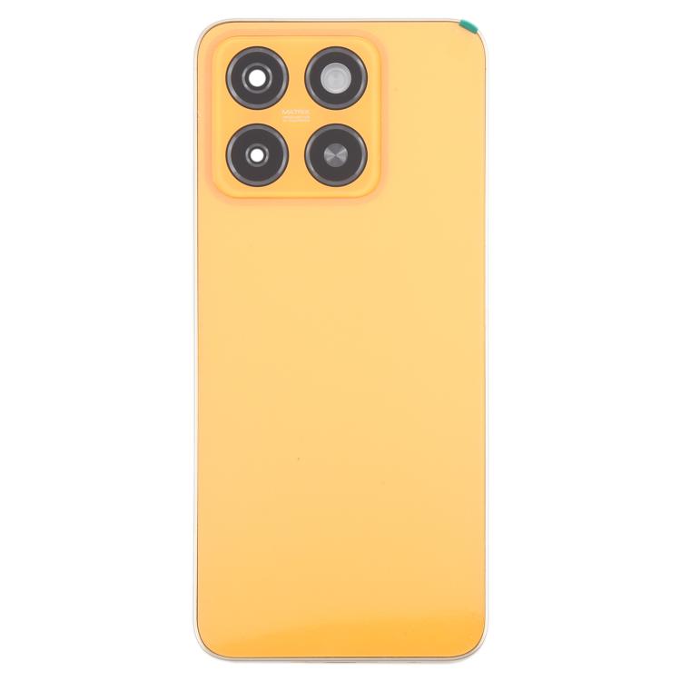 For ZTE Blade A55 Z2450 Battery Back Cover with Middle Frame / Camera Lens Cover(Orange) - For ZTE by PMC TechLife | Online Shopping South Africa | PMC TechLife | Buy Now Pay Later Mobicred