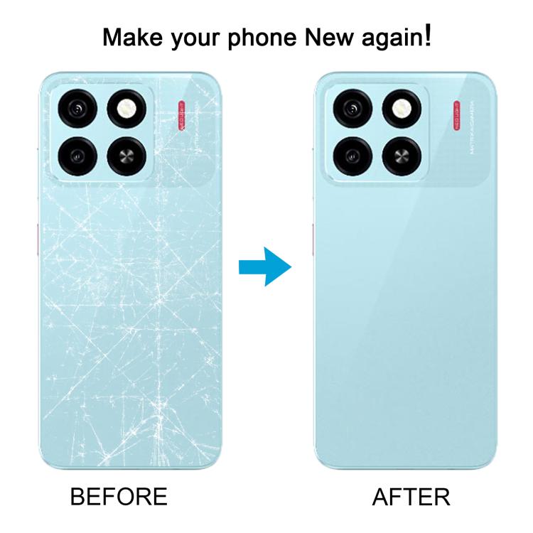 For ZTE Blade A55 Z2450 Battery Back Cover with Middle Frame / Camera Lens Cover(Orange)