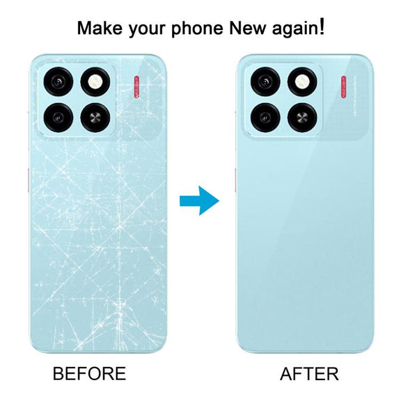 For ZTE Blade A55 Z2450 Battery Back Cover with Middle Frame / Camera Lens Cover(Green)