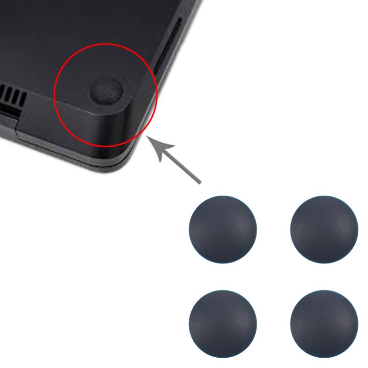 For Microsoft Surface Laptop 3 / 4 / 5 1872 1868 1952 1867 1950 4 in 1 Bottom Case Rubber Mats (Black) - Microsoft Spare Parts by PMc TechLife | Online Shopping South Africa | PMc TechLife | Buy Now Pay Later Mobicred