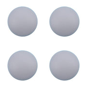 For Microsoft Surface Laptop 3 / 4 / 5 1872 1868 1952 1867 1950 4 in 1 Bottom Case Rubber Mats (Silver)