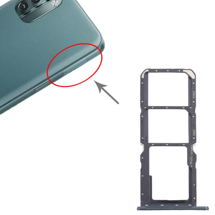 For Nokia G11 Original SIM Card Tray + SIM Card Tray + Micro SD Card Tray (Black) - Card Tray by PMc TechLife | Online Shopping South Africa | PMc TechLife | Buy Now Pay Later Mobicred